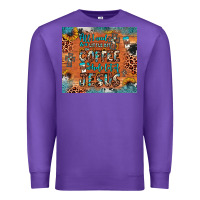 Purple all i need is a little bit of coffee and o whole lot of jesus Premium Sweatshirt - JahusDesignShop