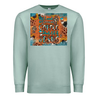 Seafoam all i need is a little bit of coffee and o whole lot of jesus Premium Sweatshirt - JahusDesignShop