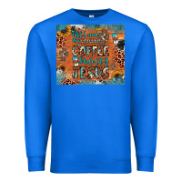 True Royal all i need is a little bit of coffee and o whole lot of jesus Premium Sweatshirt - JahusDesignShop