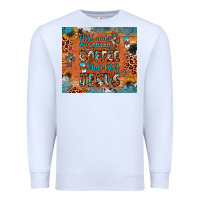 White all i need is a little bit of coffee and o whole lot of jesus Premium Sweatshirt - JahusDesignShop