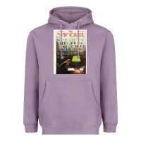 Lavender the new yorker 1973 Heavyweight Hoodie - linhVisuals