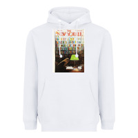 White the new yorker 1973 Heavyweight Hoodie - linhVisuals