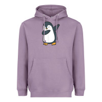 Lavender penguin dabbing funny Heavyweight Hoodie - linhVisuals