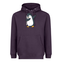 Plum penguin dabbing funny Heavyweight Hoodie - linhVisuals