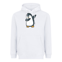White penguin dabbing funny Heavyweight Hoodie - linhVisuals