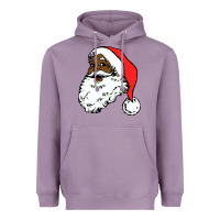 Lavender black santa claus christmas Heavyweight Hoodie - linhVisuals