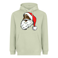 Matcha black santa claus christmas Heavyweight Hoodie - linhVisuals