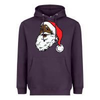 Plum black santa claus christmas Heavyweight Hoodie - linhVisuals