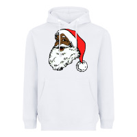White black santa claus christmas Heavyweight Hoodie - linhVisuals