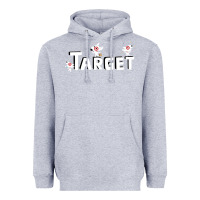 Heather Grey target team 3D Heavyweight Hoodie - linhVisuals