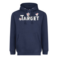 Navy target team 3D Heavyweight Hoodie - linhVisuals