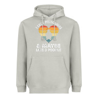 Moon Dust i like penguins and 3 people vintage Heavyweight Hoodie - linhVisuals