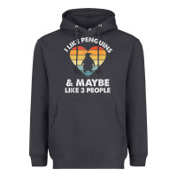 Smoke i like penguins and 3 people vintage Heavyweight Hoodie - linhVisuals