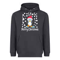 Smoke penguin merry christmas with snow Heavyweight Hoodie - linhVisuals