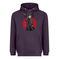 Plum Sword art online -kirito Heavyweight Hoodie - linhVisuals