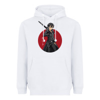 White Sword art online -kirito Heavyweight Hoodie - linhVisuals