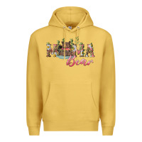 Antique Gold mama bear with daisy Premium Hoodie - RanaPortraitStore