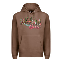 Chestnut mama bear with daisy Premium Hoodie - RanaPortraitStore