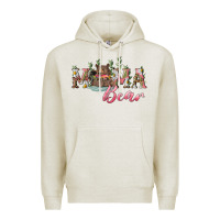Oatmeal Heather mama bear with daisy Premium Hoodie - RanaPortraitStore