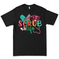 Black Scrub life Premium Tee - CowGirlArtShop