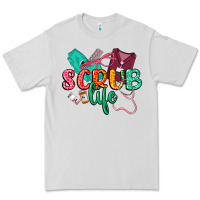 Dove Grey Scrub life Premium Tee - CowGirlArtShop