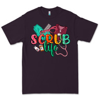 Plum Scrub life Premium Tee - CowGirlArtShop