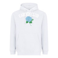 White grandmillennial hydrangea style garden club Heavyweight Hoodie - linhVisuals