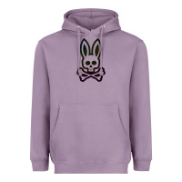 Lavender psychedelic bunny easter day, qsycho bunnies, easter 2022 Heavyweight Hoodie - linhVisuals