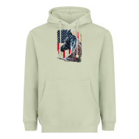 Matcha patriotic horse american flag   horse vintage Heavyweight Hoodie - linhVisuals