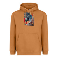 Meerkat patriotic horse american flag   horse vintage Heavyweight Hoodie - linhVisuals