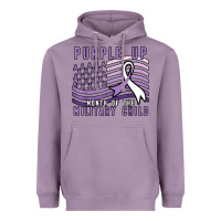Lavender purple up month of the military child Heavyweight Hoodie - linhVisuals