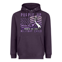 Plum purple up month of the military child Heavyweight Hoodie - linhVisuals