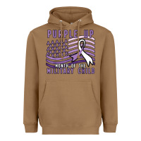 Toasted Coconut purple up month of the military child Heavyweight Hoodie - linhVisuals