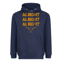 Navy texas pride state usa alright alright alright t shirt Heavyweight Hoodie - linhVisuals