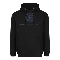 Black georgetown university Heavyweight Hoodie - linhVisuals