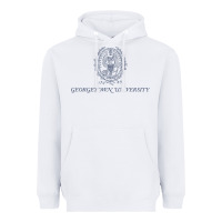 White georgetown university Heavyweight Hoodie - linhVisuals