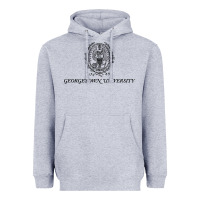 Heather Grey georgetown university Heavyweight Hoodie - linhVisuals