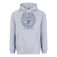Heather Grey georgetown university Heavyweight Hoodie - linhVisuals