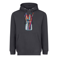 Smoke Paint Brushes Heavyweight Hoodie - linhVisuals