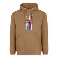 Toasted Coconut Paint Brushes Heavyweight Hoodie - linhVisuals
