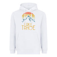 White vintage lake tahoe california nevada retro t shirt Heavyweight Hoodie - linhVisuals