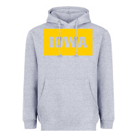 Heather Grey University of Iowa, UIowa, Iowa, apparel Heavyweight Hoodie - linhVisuals