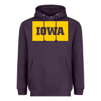 Plum University of Iowa, UIowa, Iowa, apparel Heavyweight Hoodie - linhVisuals