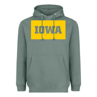 Sage University of Iowa, UIowa, Iowa, apparel Heavyweight Hoodie - linhVisuals