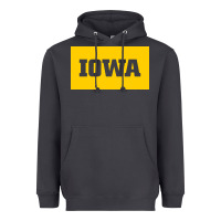 Smoke University of Iowa, UIowa, Iowa, apparel Heavyweight Hoodie - linhVisuals