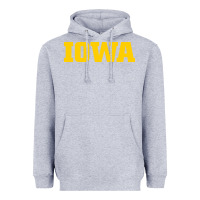 Heather Grey university of iowa, Apparel Heavyweight Hoodie - linhVisuals