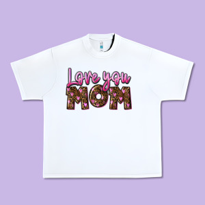 Love You Mom Mother's Day Urban Heavy Tee Designed By Fadigitalartstudio