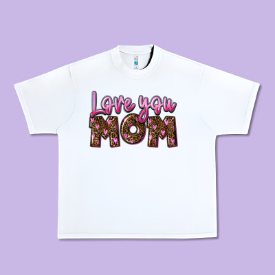 Love You Mom Mother's Day Urban Heavy Tee Designed By Fadigitalartstudio