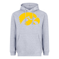 Heather Grey university of iowa athletics teams gear Heavyweight Hoodie - linhVisuals
