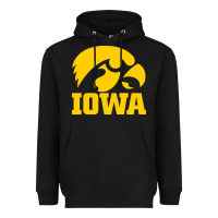 Black university of iowa athletics teams gear Heavyweight Hoodie - linhVisuals
